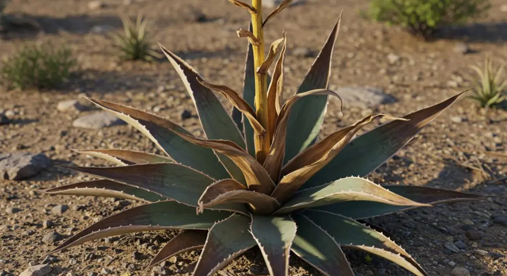 アガベ(植木)花咲きそうです