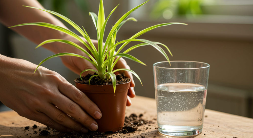 水栽培から土へ植え替える方法
