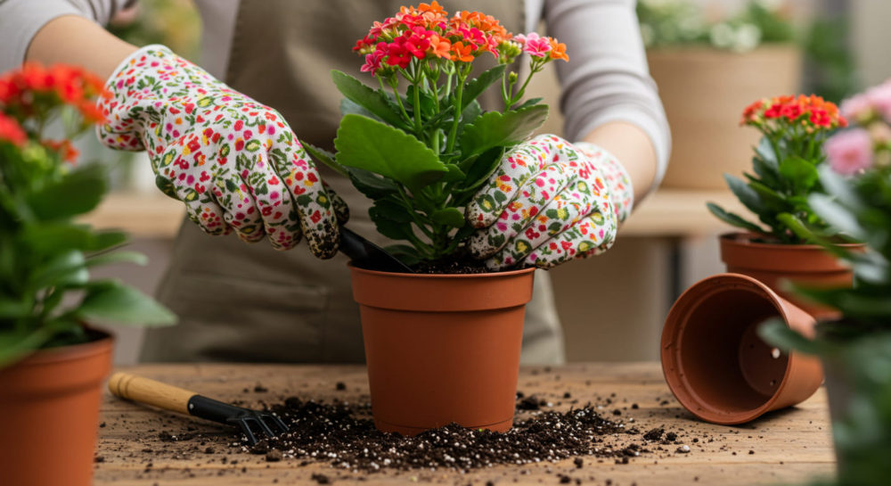 植え替えでひょろひょろを改善