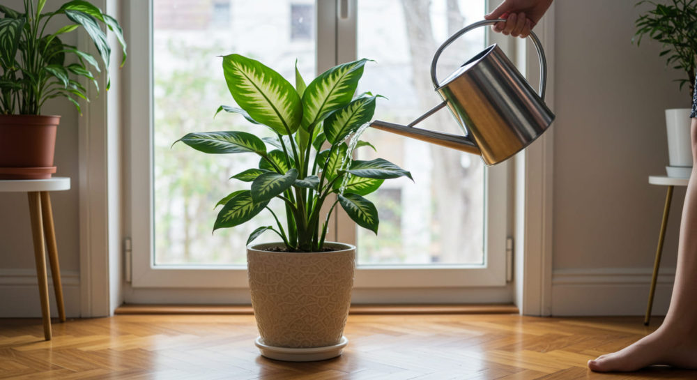 水やりの頻度が多すぎると徒長につながる