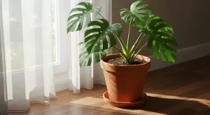 モンステラの水不足