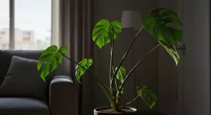 モンステラの徒長