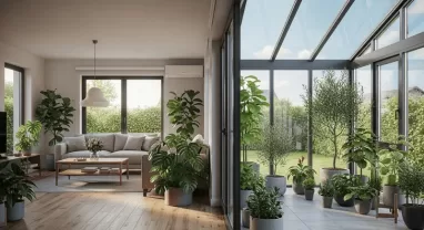 観葉植物とサンルームで叶える快適戸建て暮らし