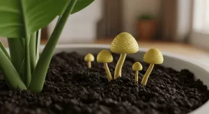 観葉植物にきのこが生えた！？