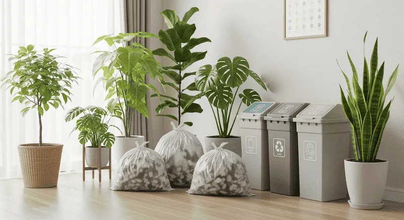 自治体のゴミルールと観葉植物