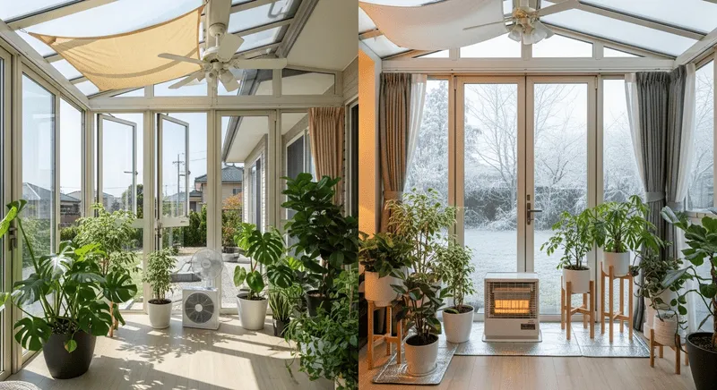 夏の暑さ対策と冬の寒さ対策