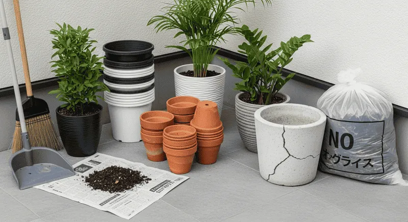 粗大ゴミで捨てる観葉植物鉢