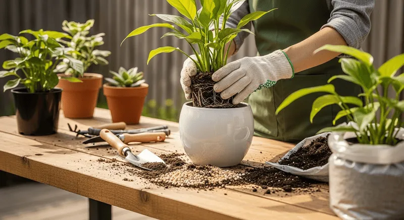 観葉植物の土が乾かない時の鉢選びと植え替えのポイント