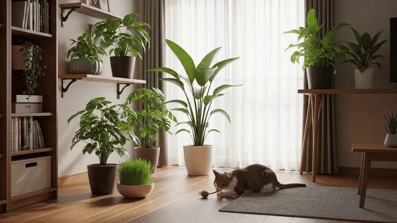 観葉植物で猫の誤食予防