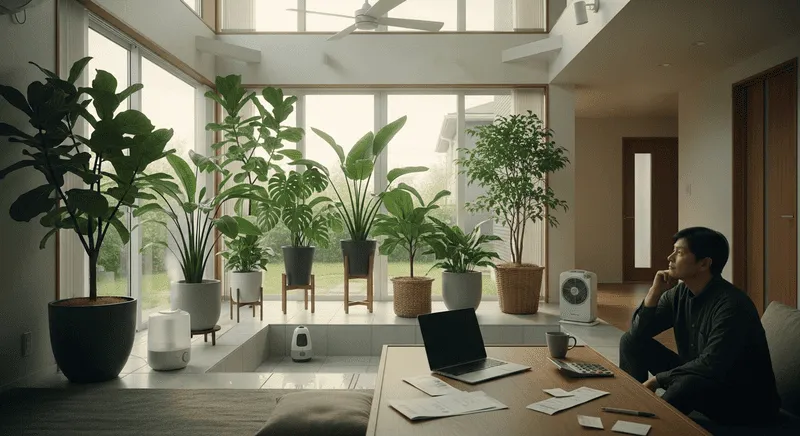 吹き抜けに伴う観葉植物ライフサイクルコストの考え方