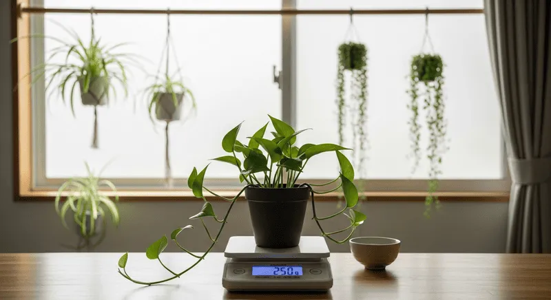 観葉植物をぶら下げる際の安全な設置と壁材・耐荷重の確認方法