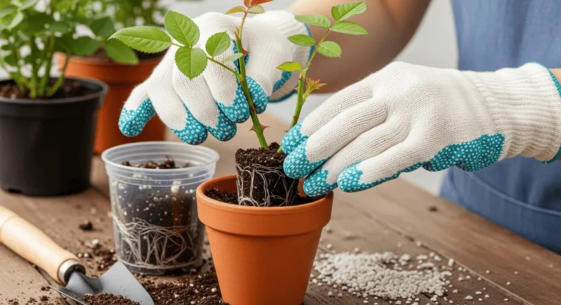 薔薇の挿し木の仕方から鉢上げするタイミングと方法