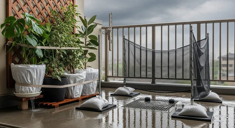 雨・台風への備えとベランダ運用