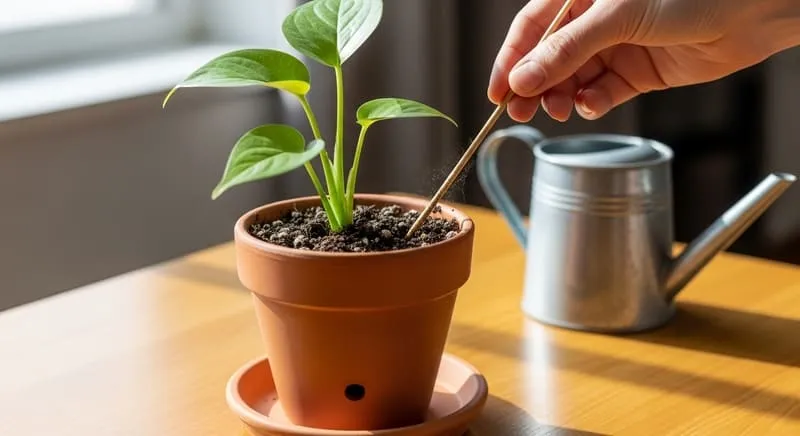 水やり頻度で成長を抑える