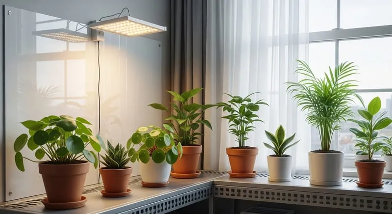 置き場所と光で徒長を防ぐ