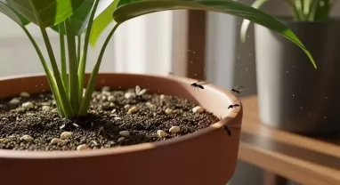 観葉植物に小さい虫が発生！