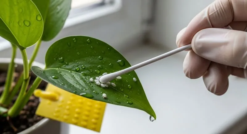 観葉植物の白い小さい虫の対処法