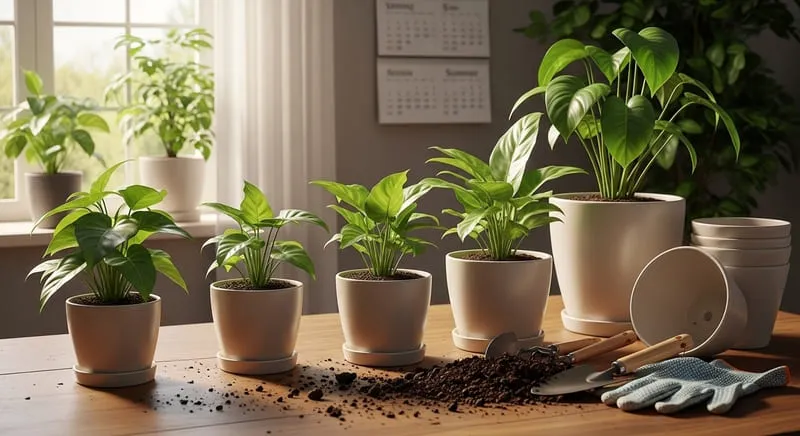 植え替え時期の目安と頻度について