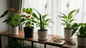 観葉植物の花が終わったら？