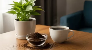 観葉植物にコーヒーかすは使えるの？