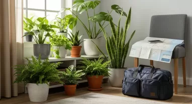 観葉植物を旅行中に枯らさないリスク管理