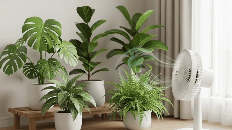 観葉植物とサーキュレーターの距離の目安