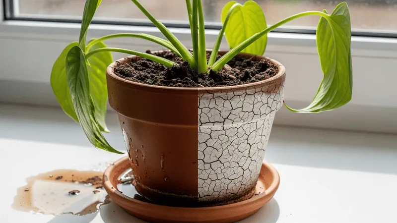 水の与え方(常に湿りすぎ/乾かしすぎ)