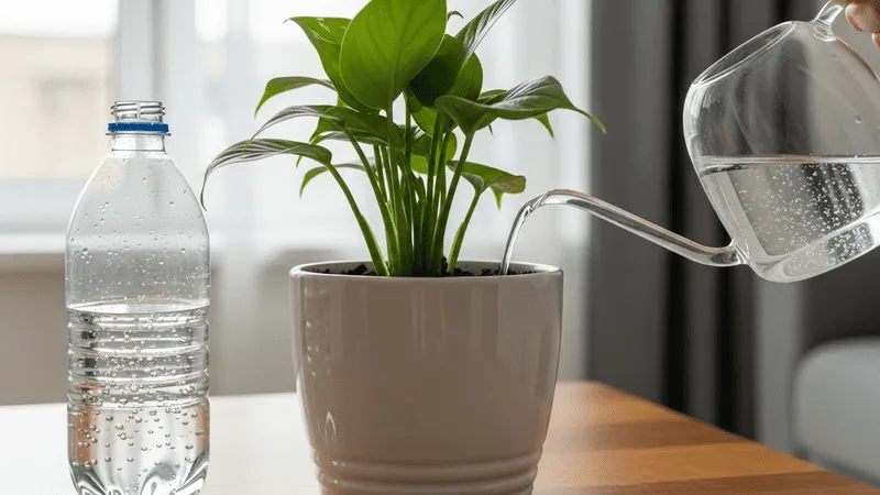 気が抜けた炭酸水の植物利用