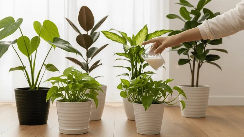 観葉植物牛乳と肥料効果の勘違い