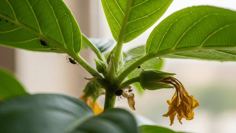 害虫チェック（花柄に付きやすい）