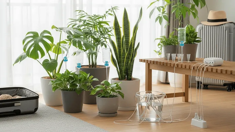 観葉植物旅行中に役立つグッズ