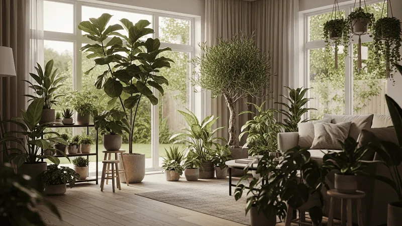 戸建てで観葉植物を楽しむ