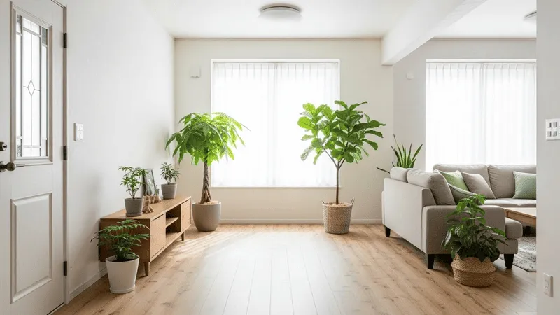 風水を意識したグリーン配置