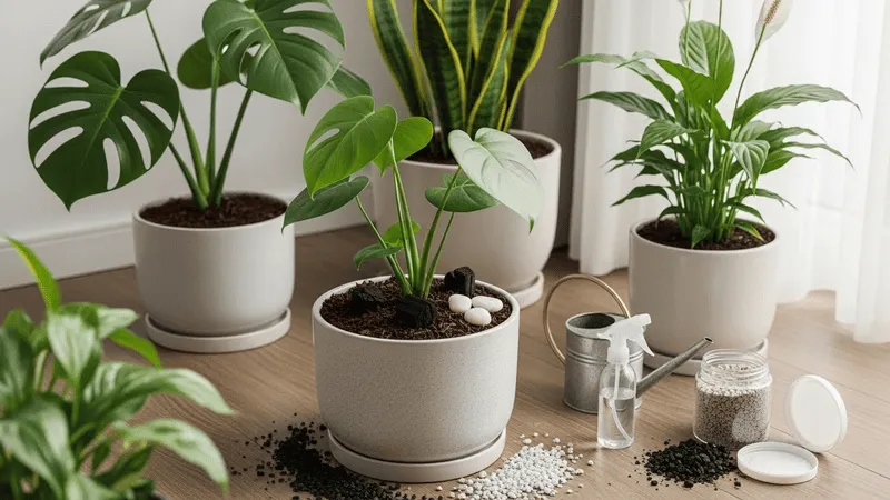 消臭アイテムと土壌改良で和らぐ観葉植物の臭い