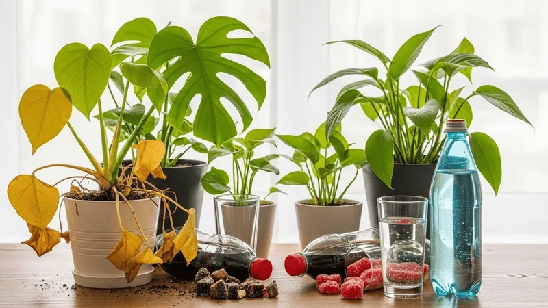 炭酸水と植物砂糖水のNG例