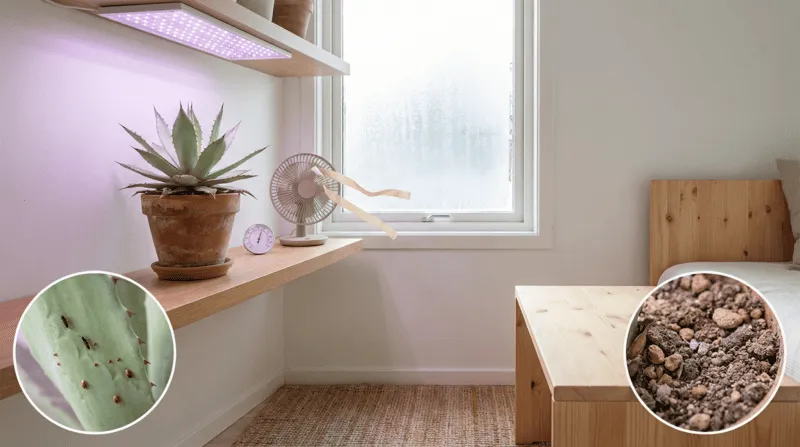 室内管理と冬越し、病害虫